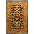 Safavieh 6 Ft. x 6 Ft. Round- Traditional Classic Dark Plum And Gold Hand Tufted Rug CL244B-6R